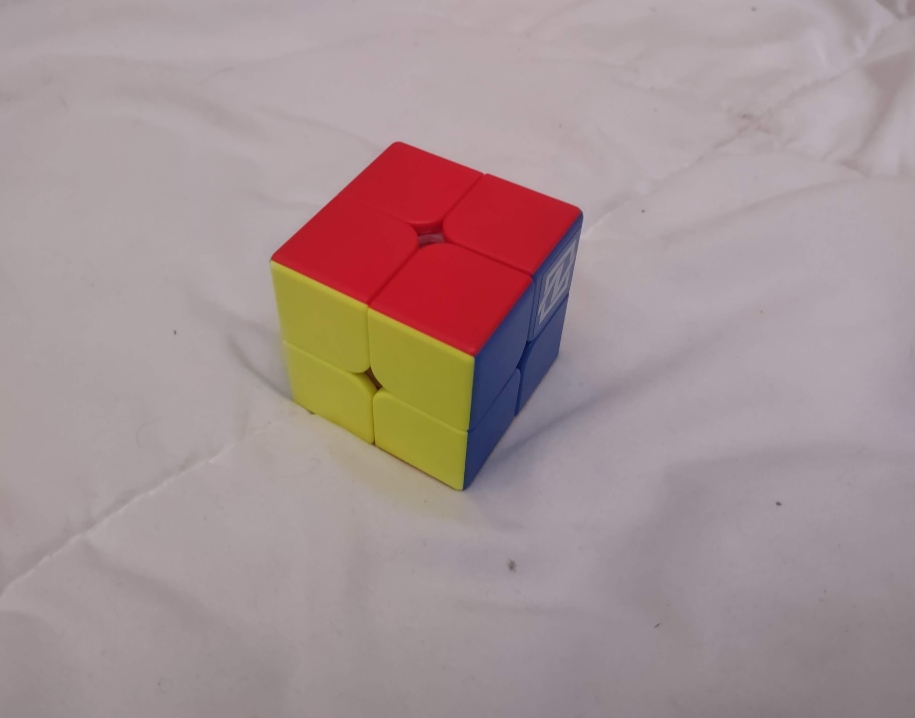 a 2 by 2 speed cube. It is like a normal speed cube, but smaller and just corners.